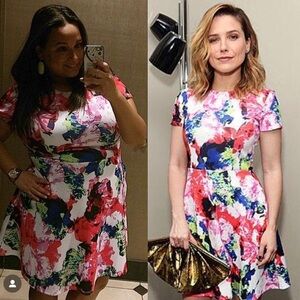 MILLY FOR DESIGN NATION GORGEOUS FLORAL DRESS
